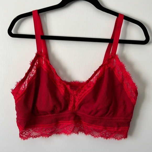 waffle triangle bralette aerie